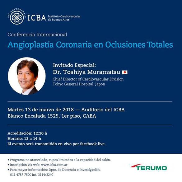 Angioplastia coronaria en oclusiones crónicas - Conferencia Internacional 