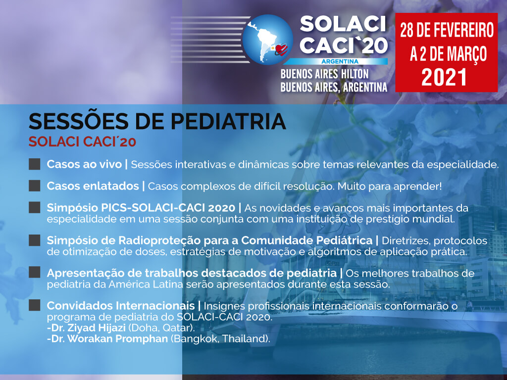 Sessões de Pediatria | Congresso SOLACI-CACI 2020