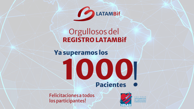 Registro LAtam Bif superó los 1000 pacientes