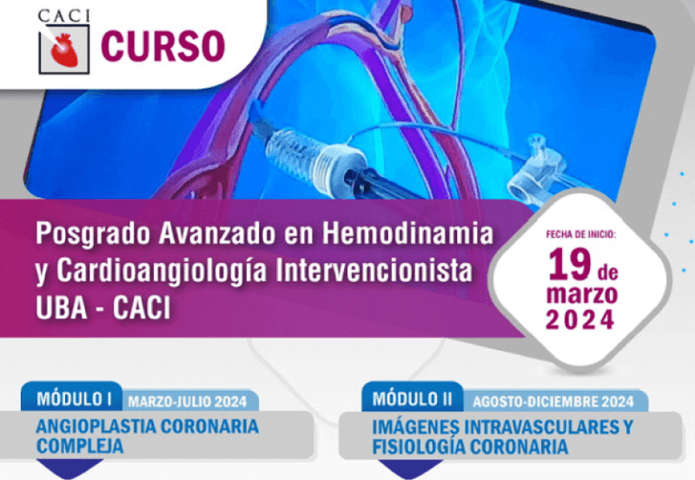 Posgrado avanzado en hemodinamia y cardioangiología intervencionista UBA - CACI