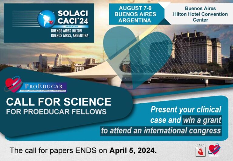 SOLACI-CACI 2024 | ProEducar Call For Science: send your clinical case now
