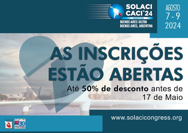Estão abertas as inscrições para SOLACI-CACI 2024