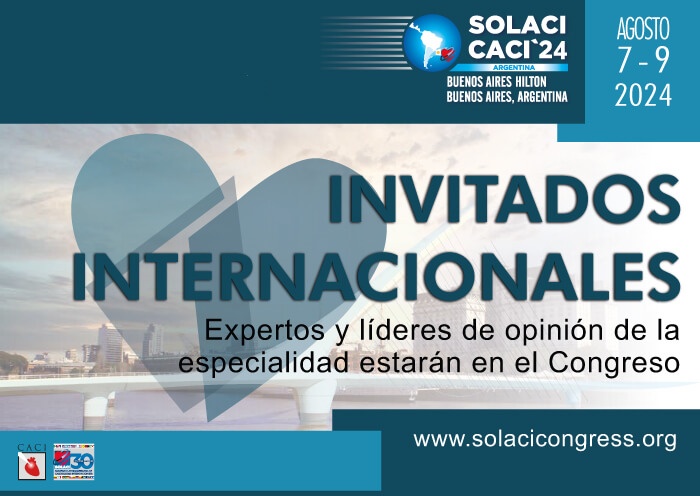 Descubra los invitados internacionales del Congreso SOLACI-CACI 2024