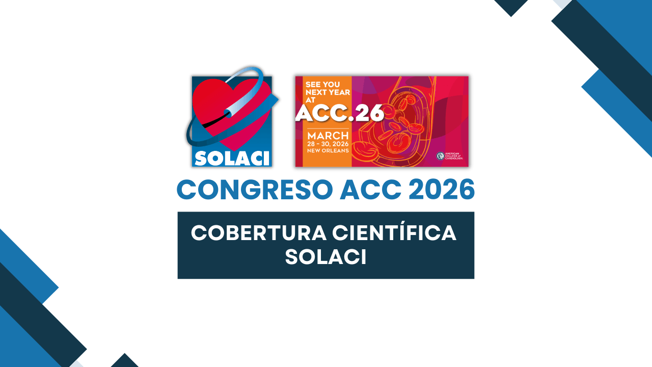 Banner cobertura científica SOLACI ACC 2026 es